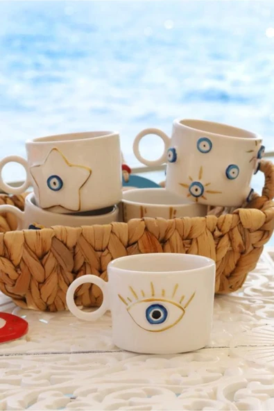 Nes Gold Handmade Double Fincan Tabaklı - Resim 2