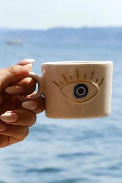 Nes Gold Handmade Double Fincan Tabaklı - Resim 3