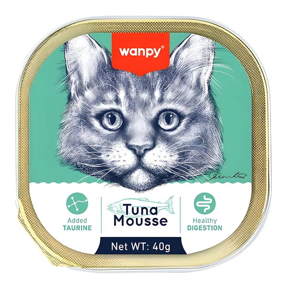 Wanpy Ton Balıklı Alutray Yaş Kedi Maması 40gr