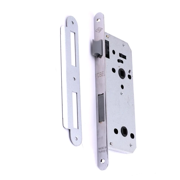 Banyo Wc Sessiz Kapı Gömme Kilidi 45 mm İç Silindirsiz Barelsiz Dayanıklı Metal Kilit Mekanizması - Resim 8