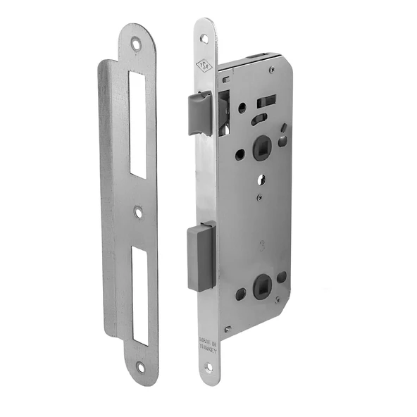 Banyo Wc Sessiz Kapı Gömme Kilidi 45 mm İç Silindirsiz Barelsiz Dayanıklı Metal Kilit Mekanizması ürün görseli