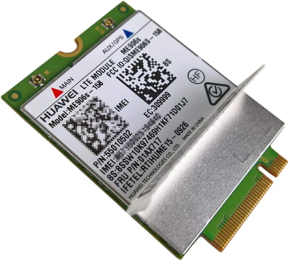 Lenovo ThinkPad Huawei ME906S-158 LTE WWAN 4 G Mobil Geniş Bant kartı ürün görseli 1