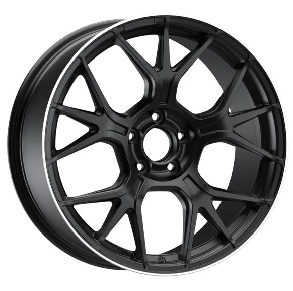 EMR-S1046-04 8.5x19" -5x112 ET38 66.6 Mat Black Lip Diamond Jant (4 Adet) ürün görseli