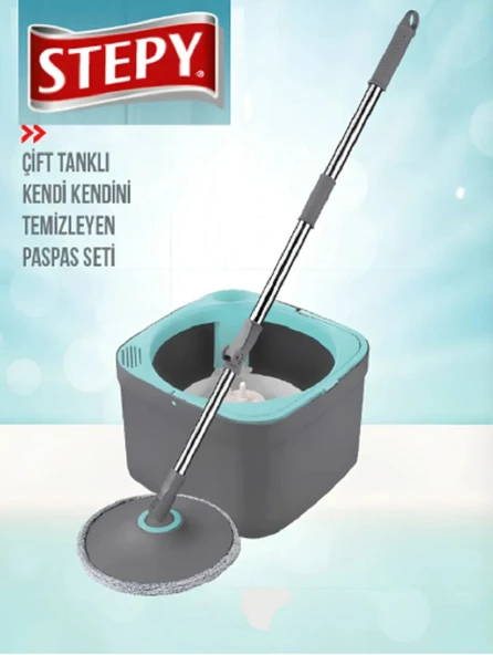 Stepy All Clean Temizlik Seti Temiz Su İle Kirli Su Ayıran Otomatik Temizlik Seti - Resim 4