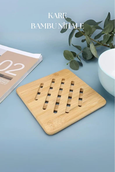 Bambu Nihale Kare 16,5 cm ürün görseli 1