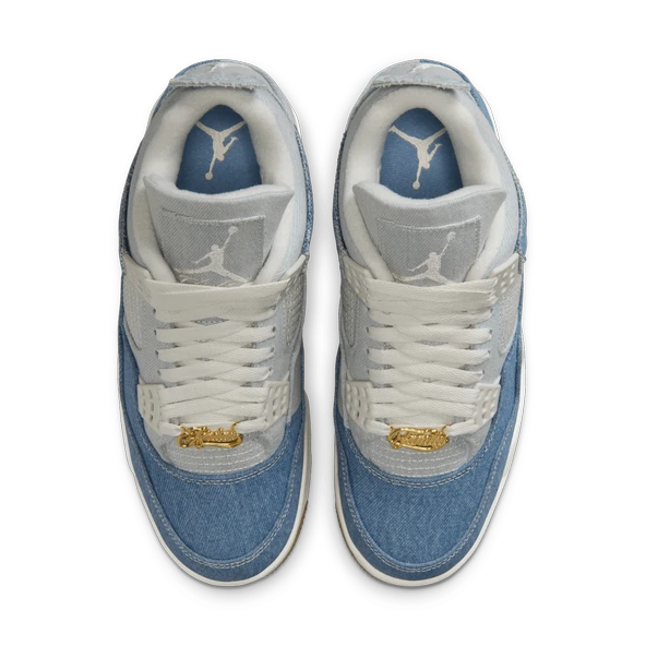 Air Jordan 4 para mujerWorn Blue - 3