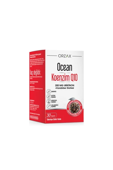 OCEAN Koenzim Q10 200 Mg Ubikinon 30 Kapsül ürün görseli 1