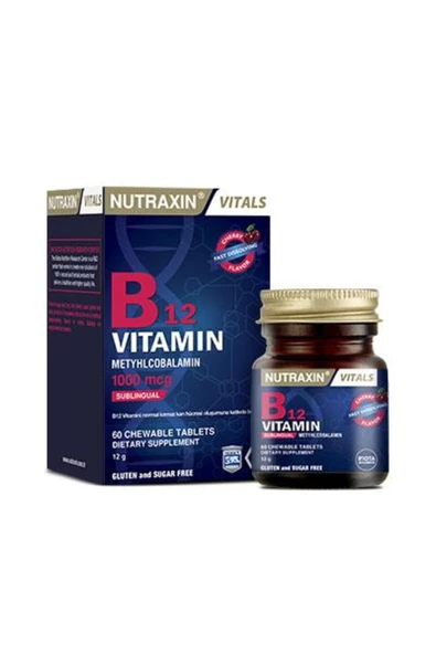 NUTRAXİN B12 Vitamini (1000 Mcg) - Dil Altı Tableti ürün görseli 1