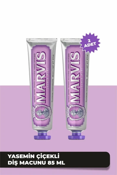 MARVİS Jasmin Mint Yaseminli Diş Macunu 85 ML x 2 Adet Avantajlı Set