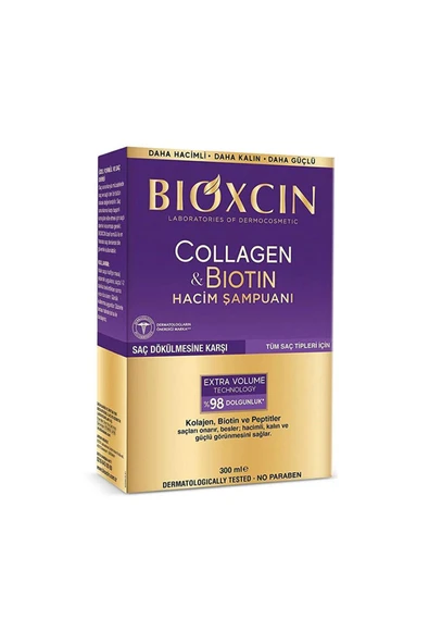 BİOXCİN Collagen&Biotin Ekstra Hacim ve Dolgunlaştırıcı Şampuan 300 ml. ürün görseli 1