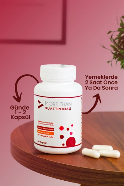 MORE THAN Quattromag Magnezyum Kompleks 60 Kapsül - Resim 3