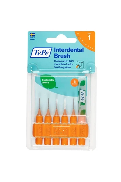 TEPE Blister Arayüz Fırçası 0.45 mm Turuncu 6 lı Paket ürün görseli