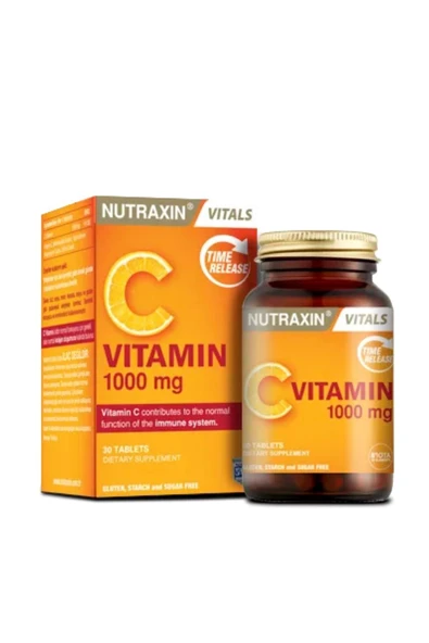 NUTRAXİN C Vitamin 1000 Mg - C Vitamini Deposu Zaman Salınımlı 30 Tablet ürün görseli 1