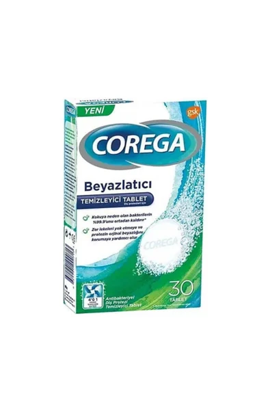 COREGA Temizleyici Beyazlatıcı 30 Tablet ürün görseli 1