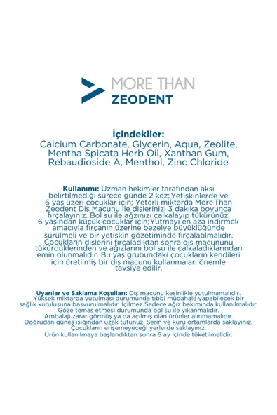 MORE THAN Zeodent Diş Macunu 100 gr - Resim 3