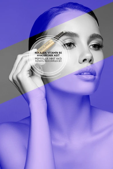 BİOXCİN Kaş Kirpik Serumu - Kolajen Hyaluronik Asit Hint Yağı Keratin Peptidleri B5 Biocomplex B11- - Resim 7