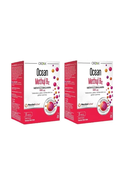 ORZAX Ocean Methyl B12 500 Mg 5ml Sprey 2 Kutu ürün görseli 1