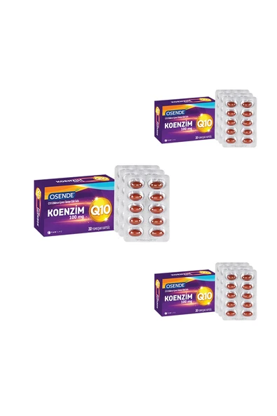 TAB İLAÇ Osende Koenzim Q10 30 Kapsül X3 Adet - 1