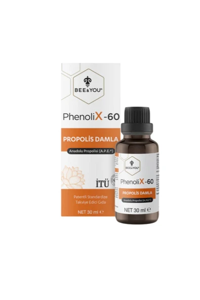 BEE YOU Bee&You PhenoliX 60 Propolis Suda Çözünür Damla Takviye Edici Gıda 30 ml ürün görseli 1