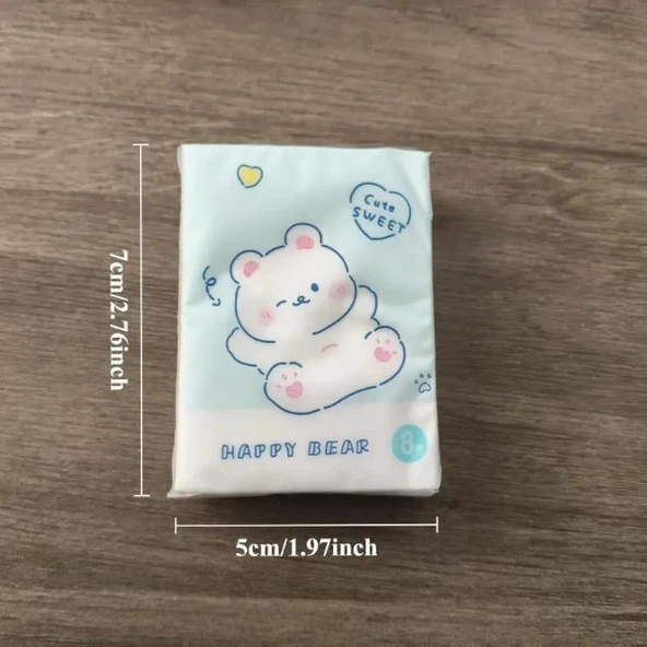 Sevimli Figürlü Çocuk Mendili 9'lu Paket - Resim 5