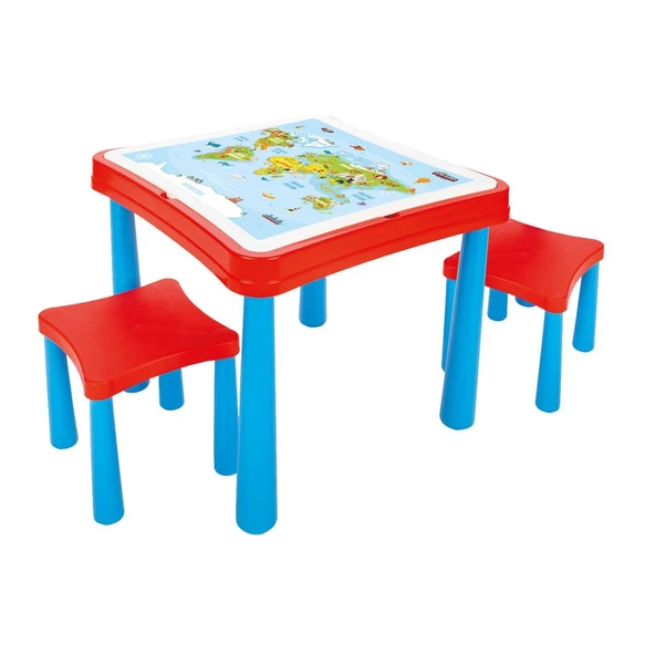 03 477 MASTER ÇALIŞMA MASASI KIRMIZI MAVİ ürün görseli