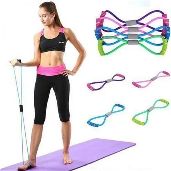 Pilates Egzersiz Direnç Lastiği - Resim 3
