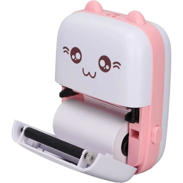 Sevimli Mini Taşınabilir Yazıcı Printer - Resim 5