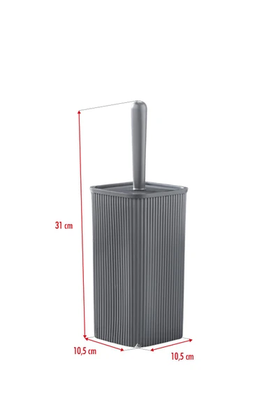 WC Fırçası & Tuvalet Fırçası Füme 2 Parça - 3