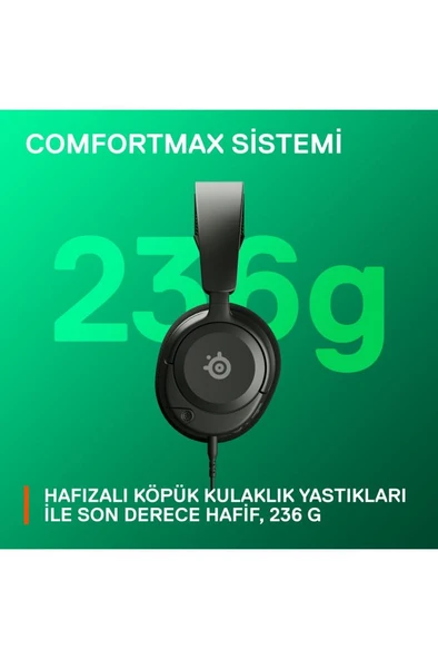 SteelSeries Arctis Nova 1X Kablolu Kulak Üstü Oyuncu Kulaklığı Teşhir - Resim 8