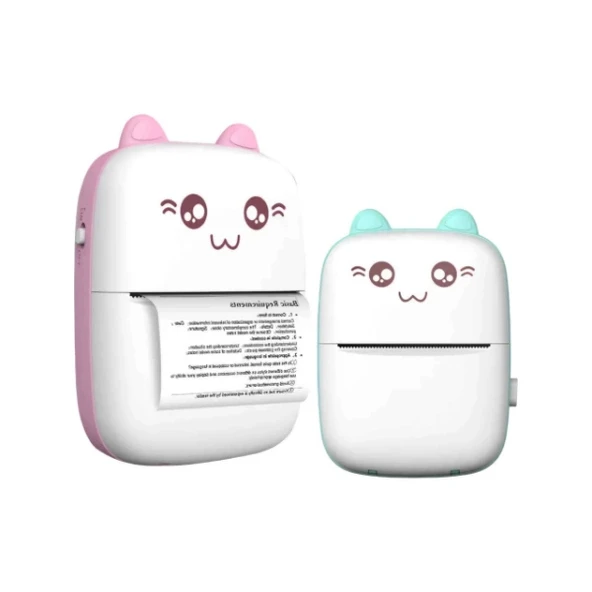 Sevimli Mini Taşınabilir Yazıcı Printer ürün görseli 1