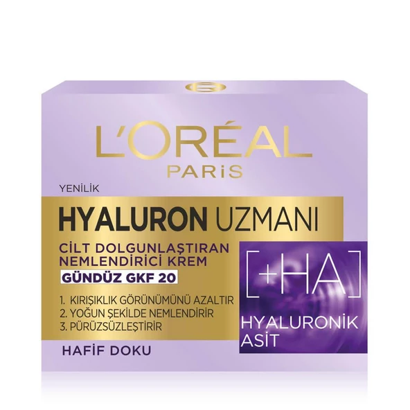 Loreal Hyaluron Uzmanı Nemlendirici Gündüz Krem 50ml Gkf20