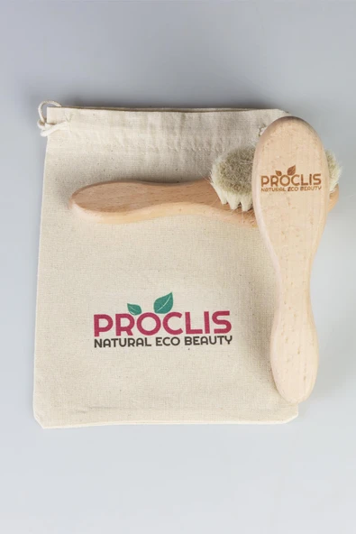 Bebek Saç Fırçası Yeni Doğan Çocuklar Için Doğal Keçi Kılı Fırçası İsim Yazdırılabilir,Tarak Hediye - 4