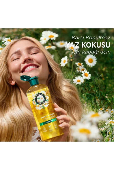 Herbal Essences Şampuan Parlak Pürüzsüz Papatya 350 ml - Resim 3
