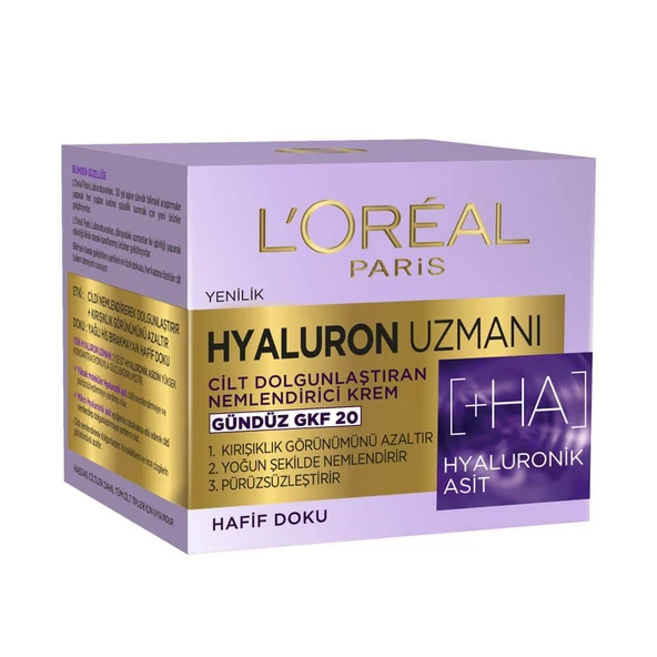 Loreal Hyaluron Uzmanı Nemlendirici Gündüz Krem 50ml Gkf20 - 2