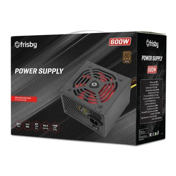 Frisby FR-PS6080P 600W 80+ Bronz Güç Kaynağı ürün görseli 1