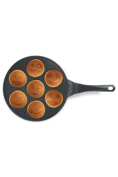 ThermoAD | Pankek Tavası | Emojili | Gri | 28 cm - 3