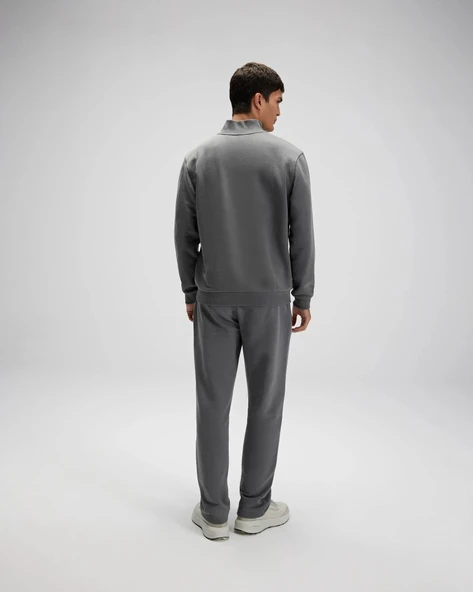 Ellesse EM580-ANT Erkek Yarım Fermuarlı Antrasit Sweat - 4