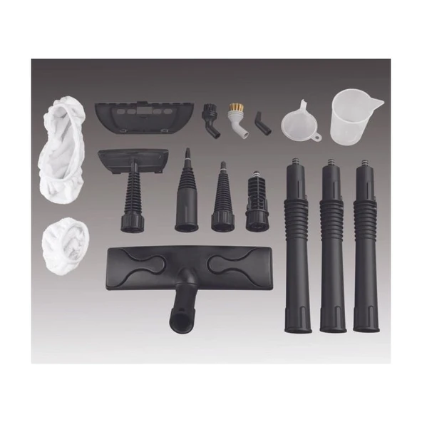 Kiwi KSC-4217 Çok Fonksiyonlu Buharlı Temizleyici - 12 Parça Aksesuarlı Buharlı Temizlik Makinesi - 4