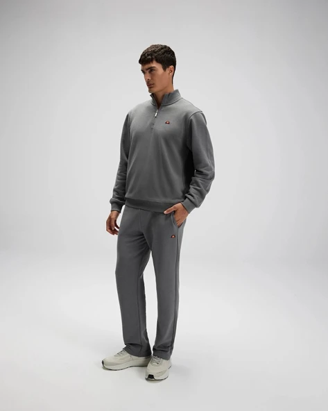 Ellesse EM580-ANT Erkek Yarım Fermuarlı Antrasit Sweat - 7