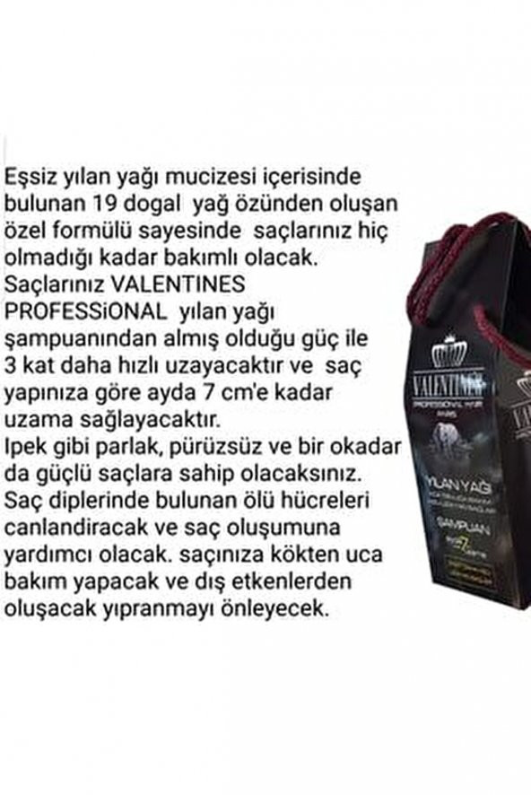 Professional Yılan Yağı Şampuan (MUCİZE BAKIM VE ÜÇ KAT HIZLI UZAYAN SAÇLAR) - 3