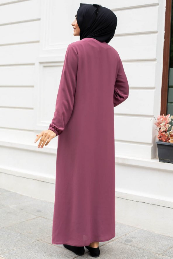 Fermuarlı  Kap - Gül Kurusu - 3