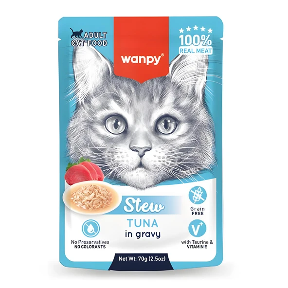 Wanpy Pouch Ton Balıklı Yaş Kedi Maması 70gr ürün görseli