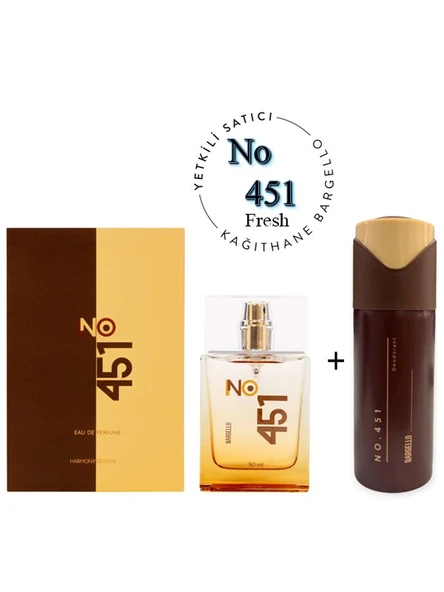 No: 451 + No: 451 Deodorant Unısex 50 Edp Fresh - Mnmsno451deo ürün görseli