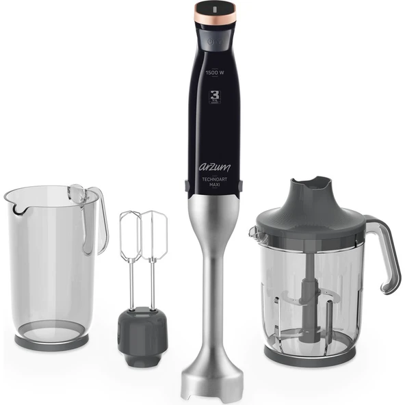 Arzum AR1114-S Technoart Maxi Neo Blender Seti Siyah