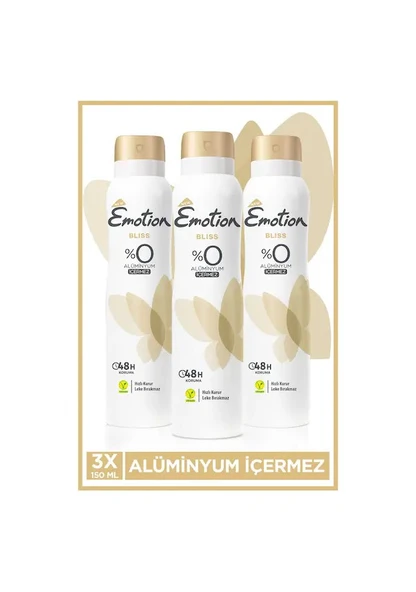 Emotion Bliss 150 ml 3 Adet Kadın Deodorant