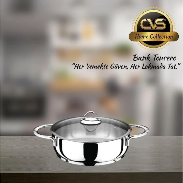 CVS Dn 20045 Elit Platin Kulp 28 cm Basık Tencere