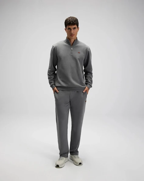Ellesse EM580-ANT Erkek Yarım Fermuarlı Antrasit Sweat - 6