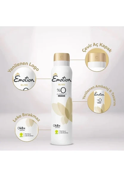 Emotion Bliss Kadın Deodorant 6x150 Ml - 2