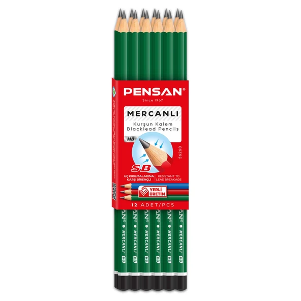 Pensan Kurşun Kalem Seti 28 Parça ( 2 Silgi + 2 Kalemtıraş ) - 6