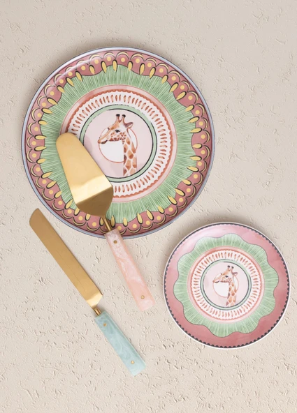 The Mia Spring Servis Tabağı 6lı Set 26 cm SPR0003 - Resim 2